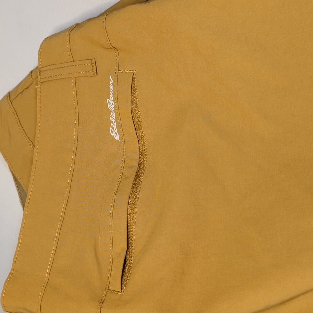 Eddie Bauer Nylon Stretch Burlwood Brown Shorts Waist 38 - Picture 2 of 11